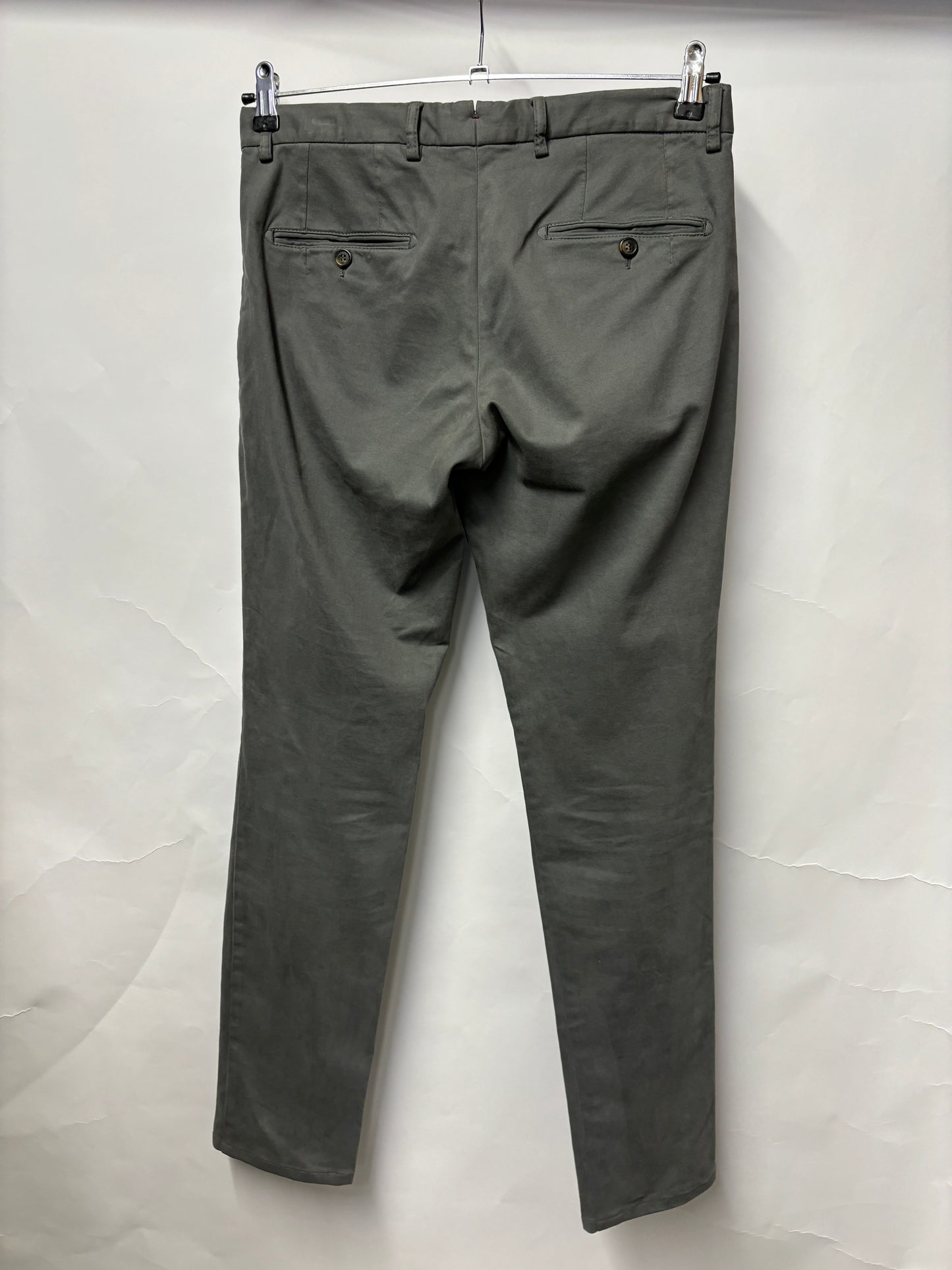 Boggi Grey Cotton Chinos 32