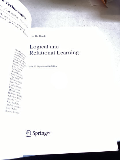 Logical and Relational Learning Luc De Raedt