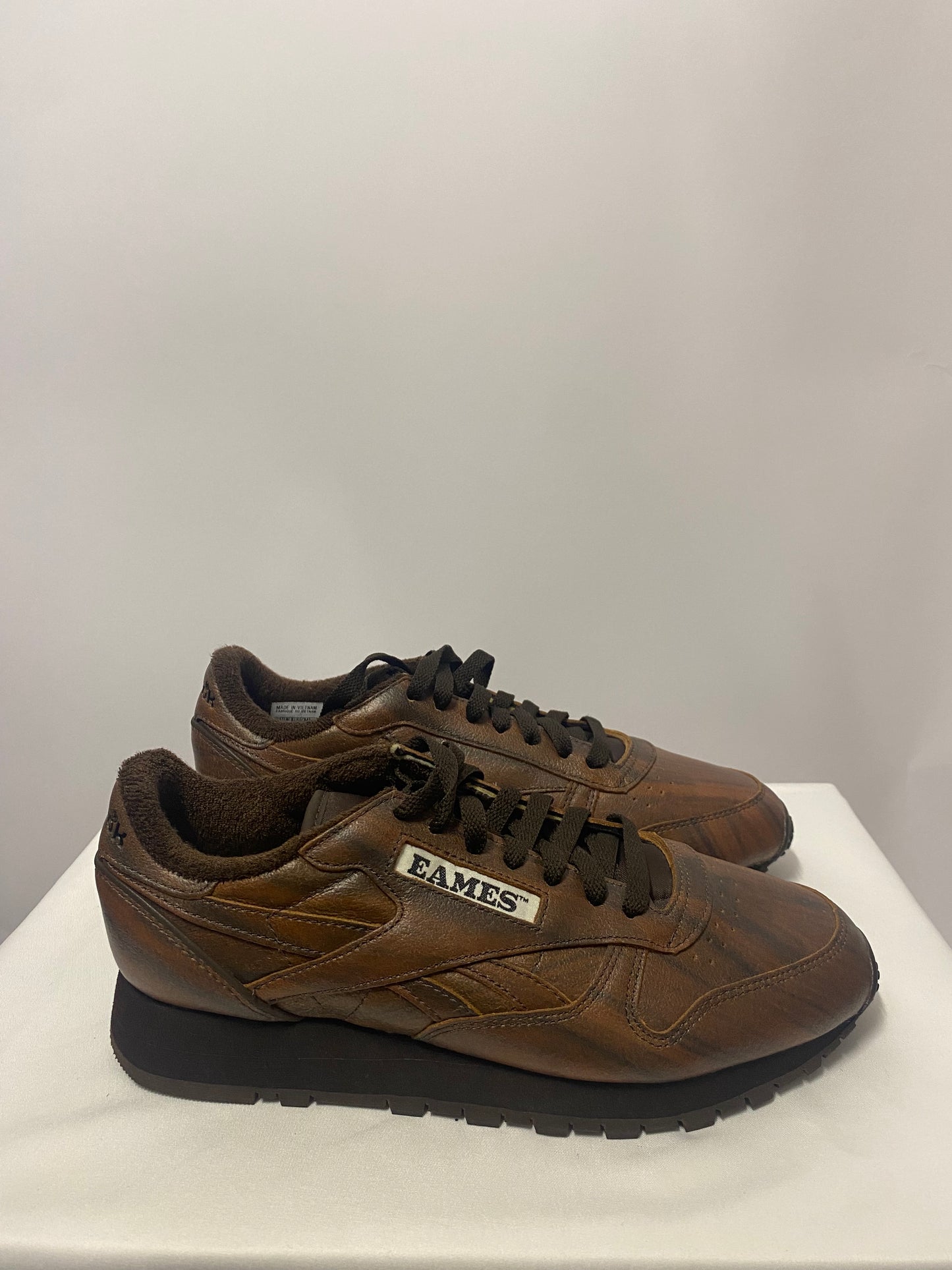 Reebok X Eames Office Brown Leather Trainer 7