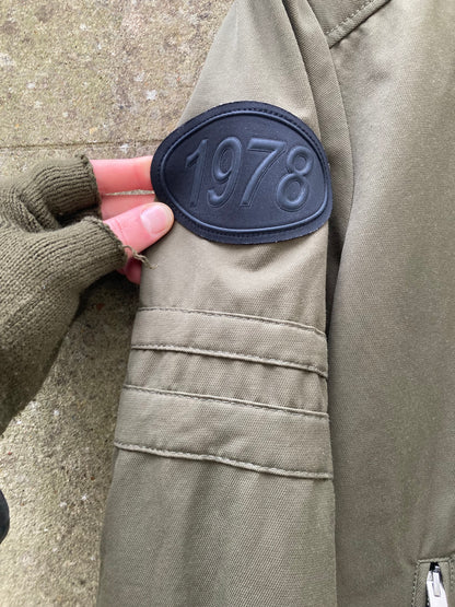 Diesel Khaki Green J-Glory Biker Jacket Size Large