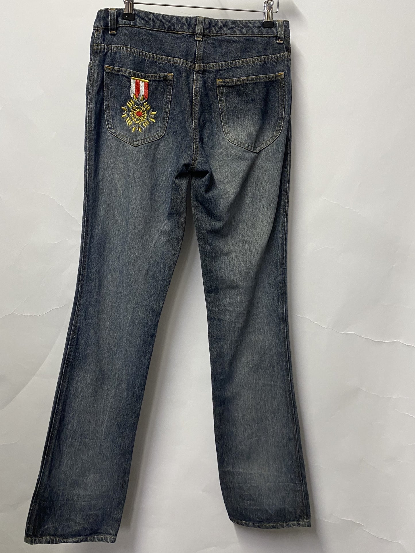 Morgan Grey Jeans With Badges W30