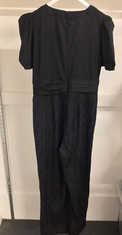 BNWT Biba x Tess Daly Black Jacquard Zebra Jumpsuit Size 16 (XL)