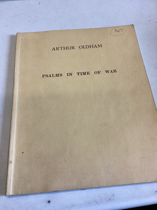 Psalms In Time of War Arthur Oldham Signed