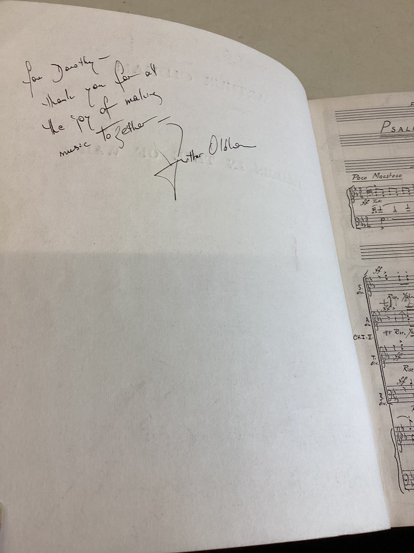 Psalms In Time of War Arthur Oldham Signed