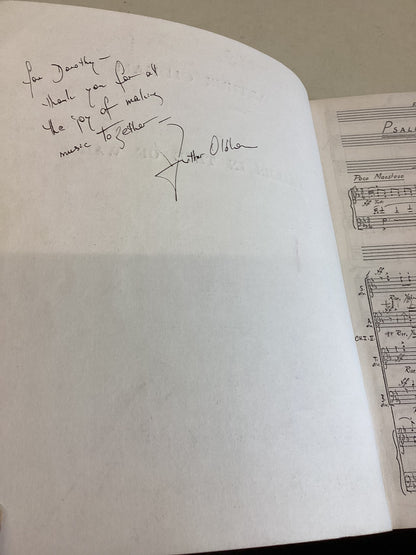 Psalms In Time of War Arthur Oldham Signed