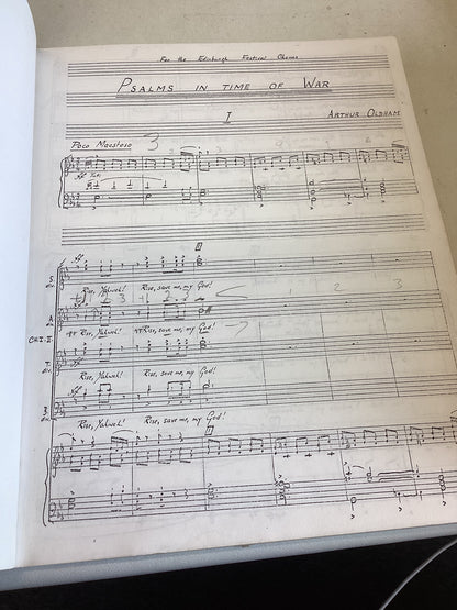 Psalms In Time of War Arthur Oldham Signed