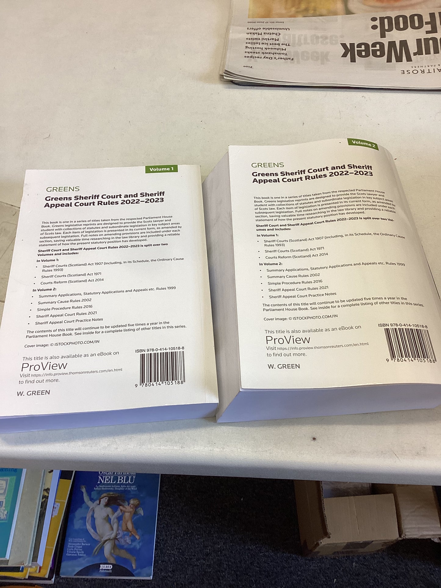 Sheriff Court and Sheriff Appeal Court Rules 2022-2023 Volume 1 and 2