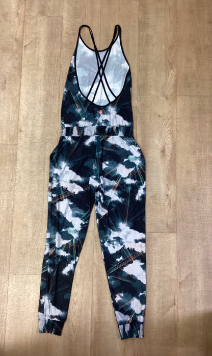 Sweaty Betty Grey Multicoloured Stretchy Sports Jumpsuit Size XS