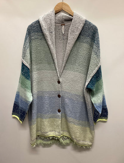 Free People Blues Gradient Oversized Cardigan Size XS