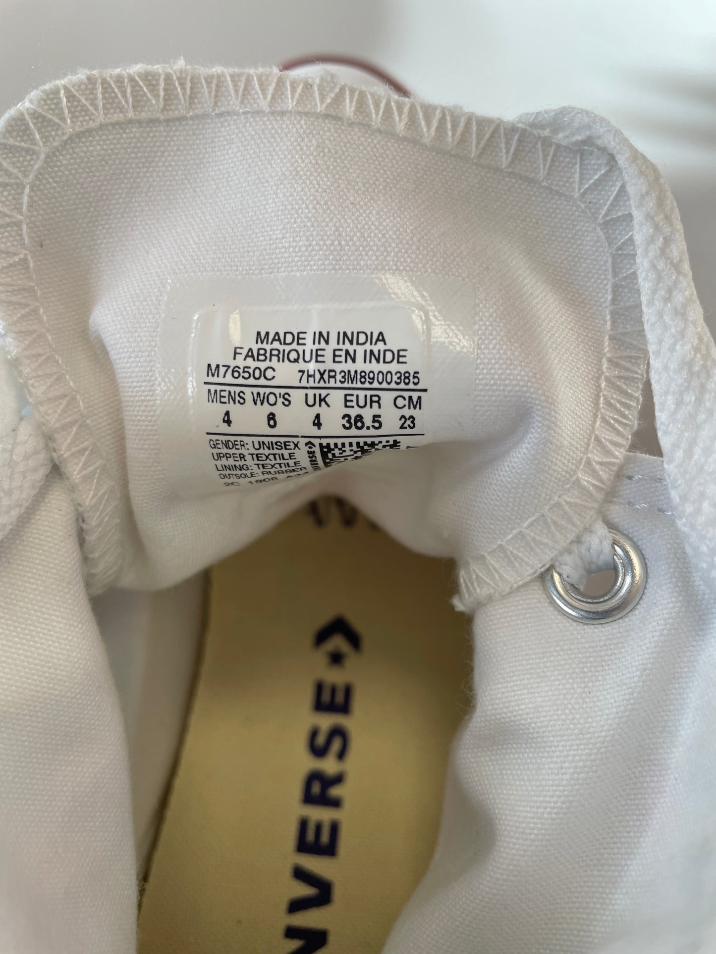 Converse New in Box All Star High Top Handpainted Personalised Trainers UK 4