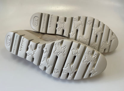 Wonders New with Tags Pale Gold & Silver Leather Loafers EU 38 UK 5