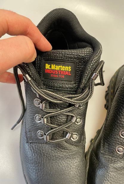 Dr Martens Black Leather Workwear Boots 6