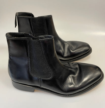 Samuel Windsor Black Pull on Leather Boots Size 9