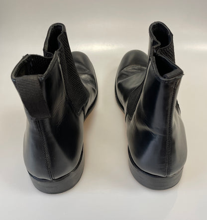 Samuel Windsor Black Pull on Leather Boots Size 9