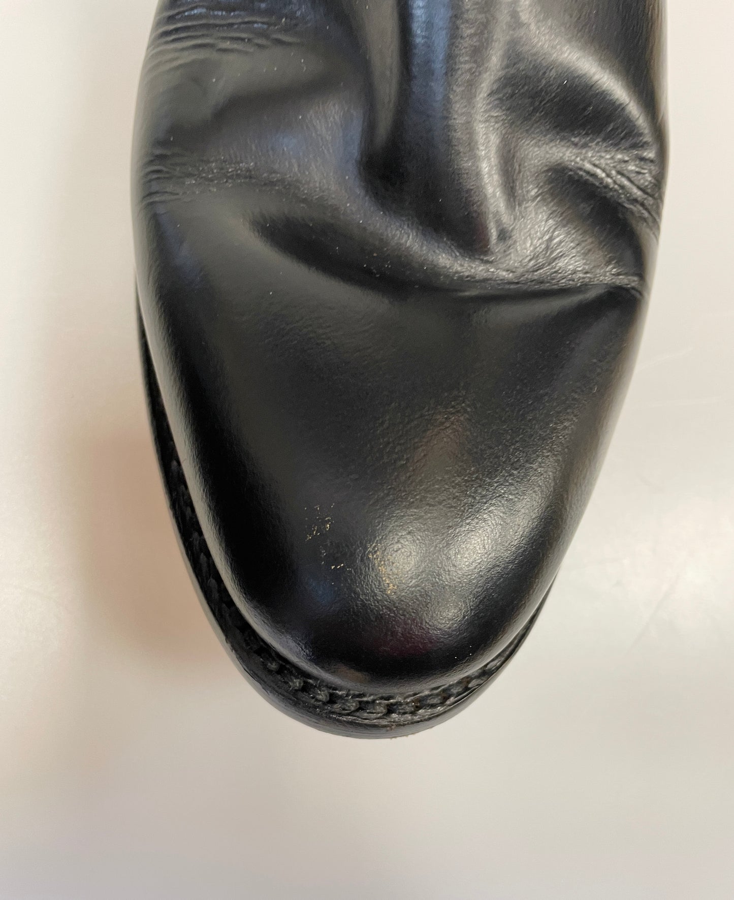 Samuel Windsor Black Pull on Leather Boots Size 9