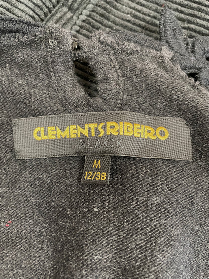 Clements Ribeiro Black Label Dark Grey Alpaca Wool Mix Jumper UK 12 Medium