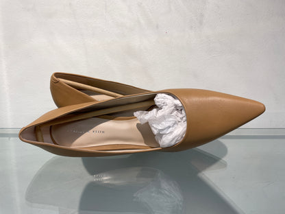 Charles & Keith New with Box Camel Beige Faux Leather Heeled Court Shoes Size 40 UK 7