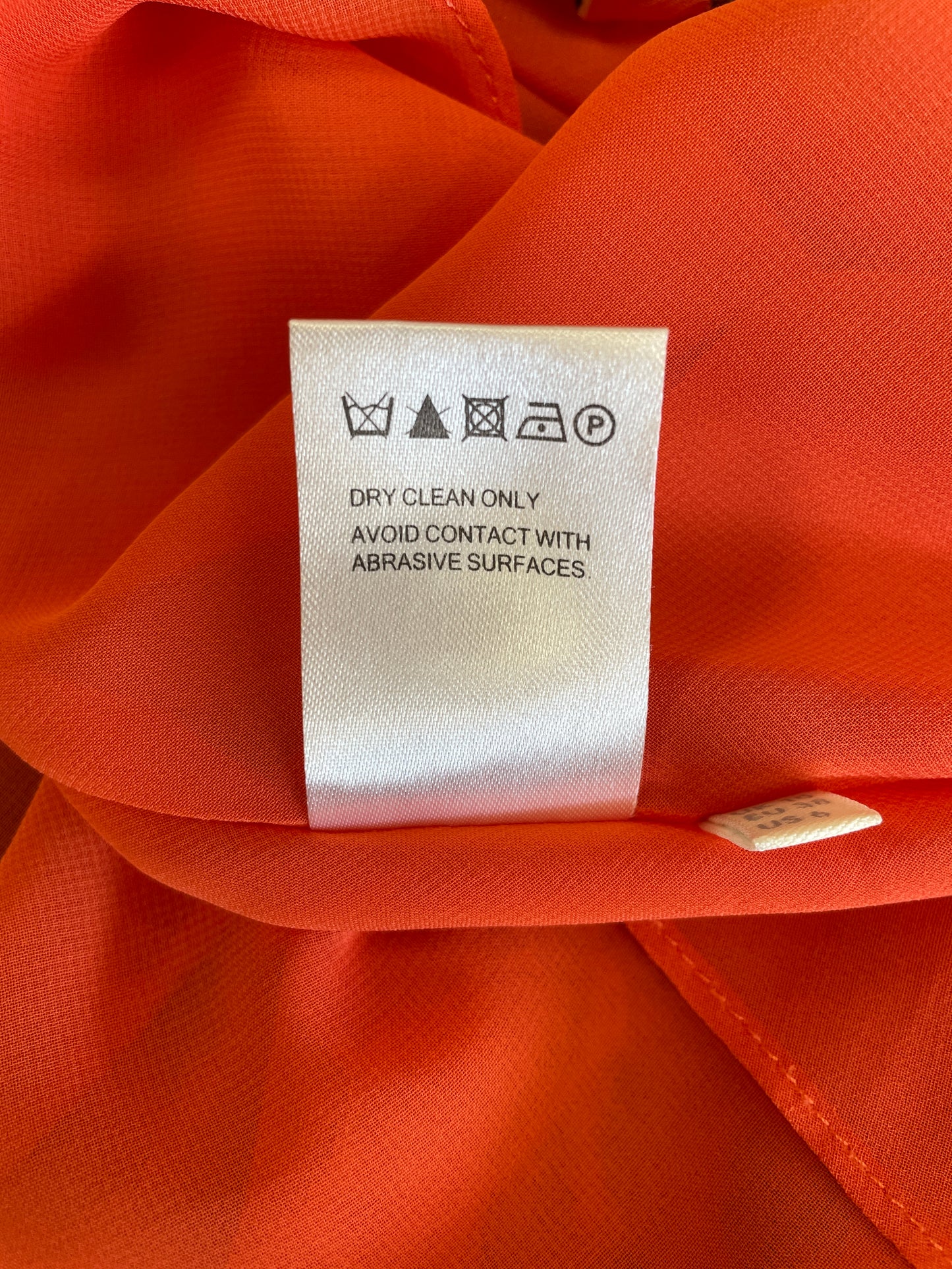 Whistles Orange Spot Print Pleated Knee Length Skirt Size 10