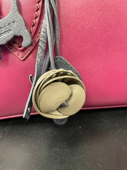 Radley Purple Leather Bag Handbag with Charms