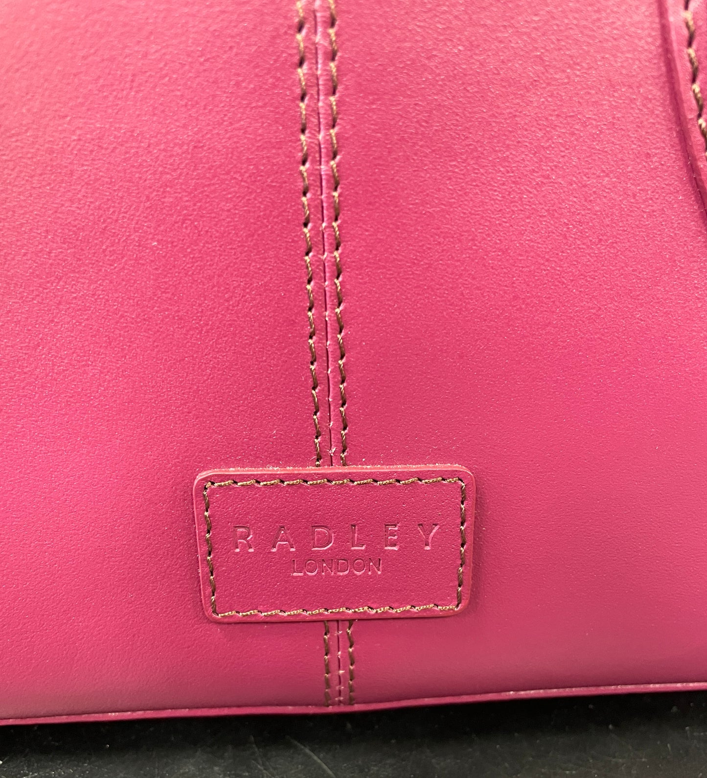 Radley Purple Leather Bag Handbag with Charms