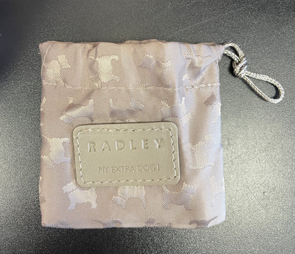Radley Purple Leather Bag Handbag with Charms