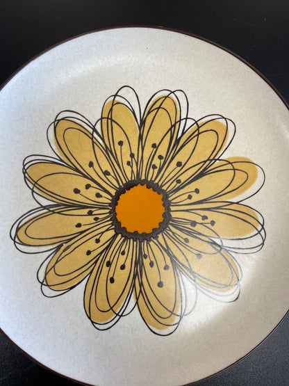 Midwinter Stonehenge Flowersong Sunflower Sandwich Breakfast Dessert Plates Set of 2