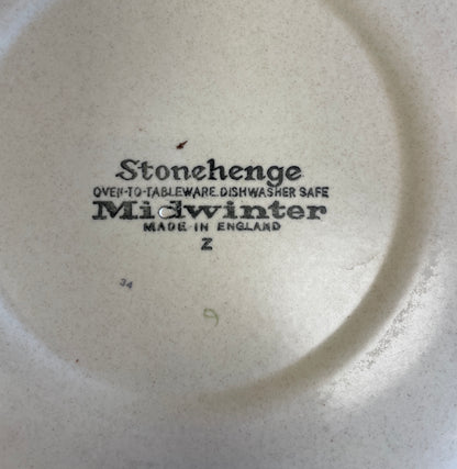 Midwinter Stonehenge Flowersong Sunflower Sandwich Breakfast Dessert Plates Set of 2