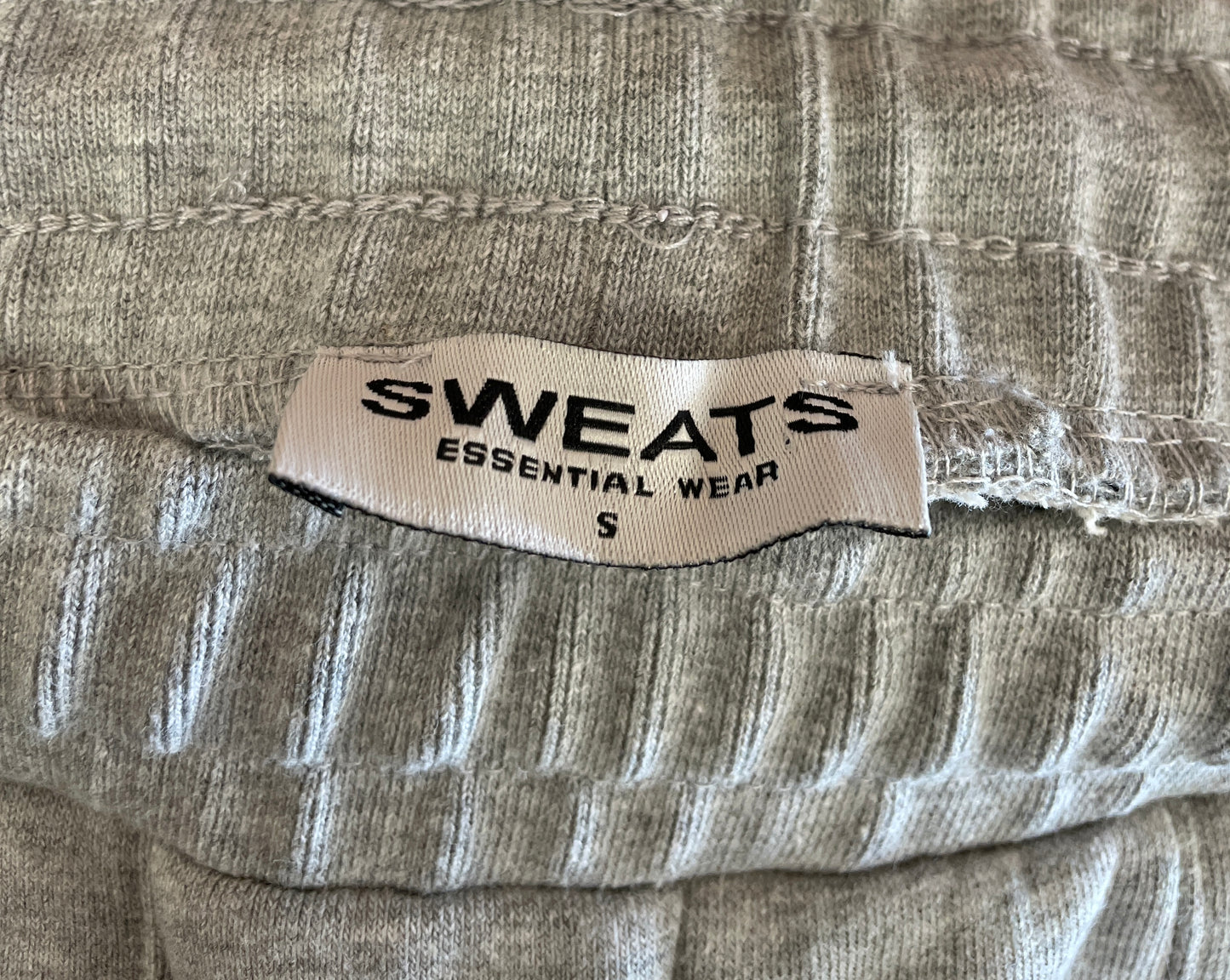 Sweats Collective Essential Wear Light Grey Jogging Trousers Small