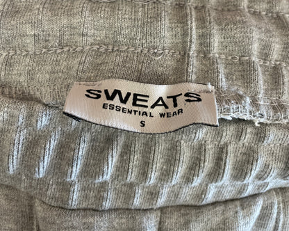 Sweats Collective Essential Wear Light Grey Jogging Trousers Small