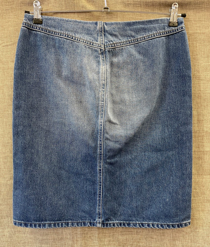 Diesel Industry Y2K Blue Denim Mini Skirt Size 28