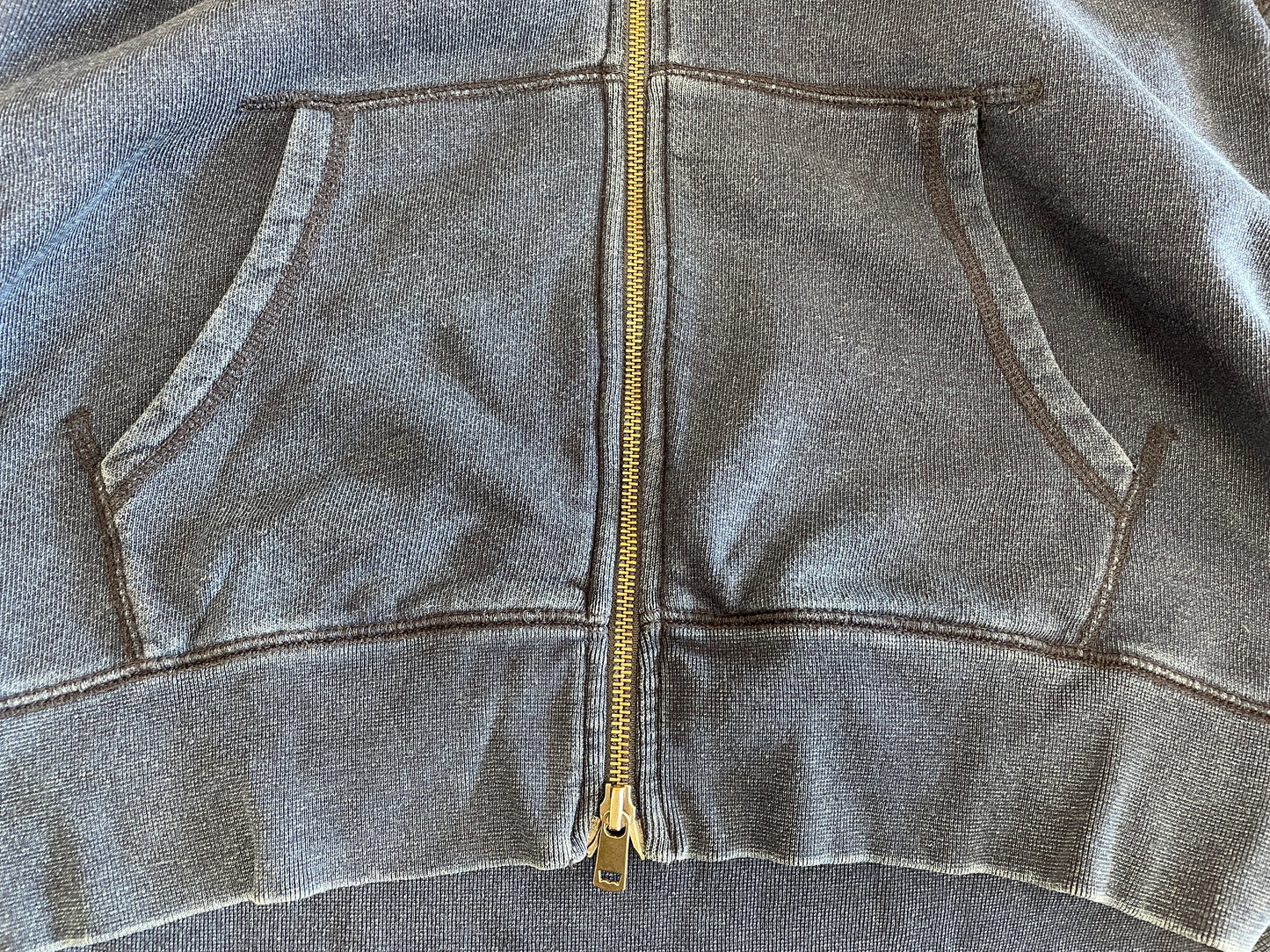 Levi's Levi Strauss Red Tab Blue Indigo Distressed Hoodie Sweatshirt Medium