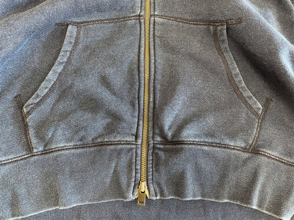 Levi's Levi Strauss Red Tab Blue Indigo Distressed Hoodie Sweatshirt Medium