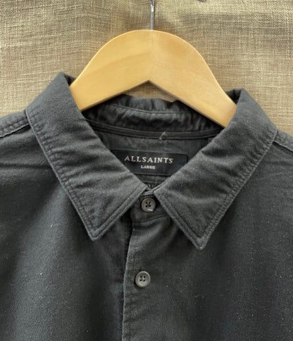 All Saints Black Long Sleeve Shirt Large