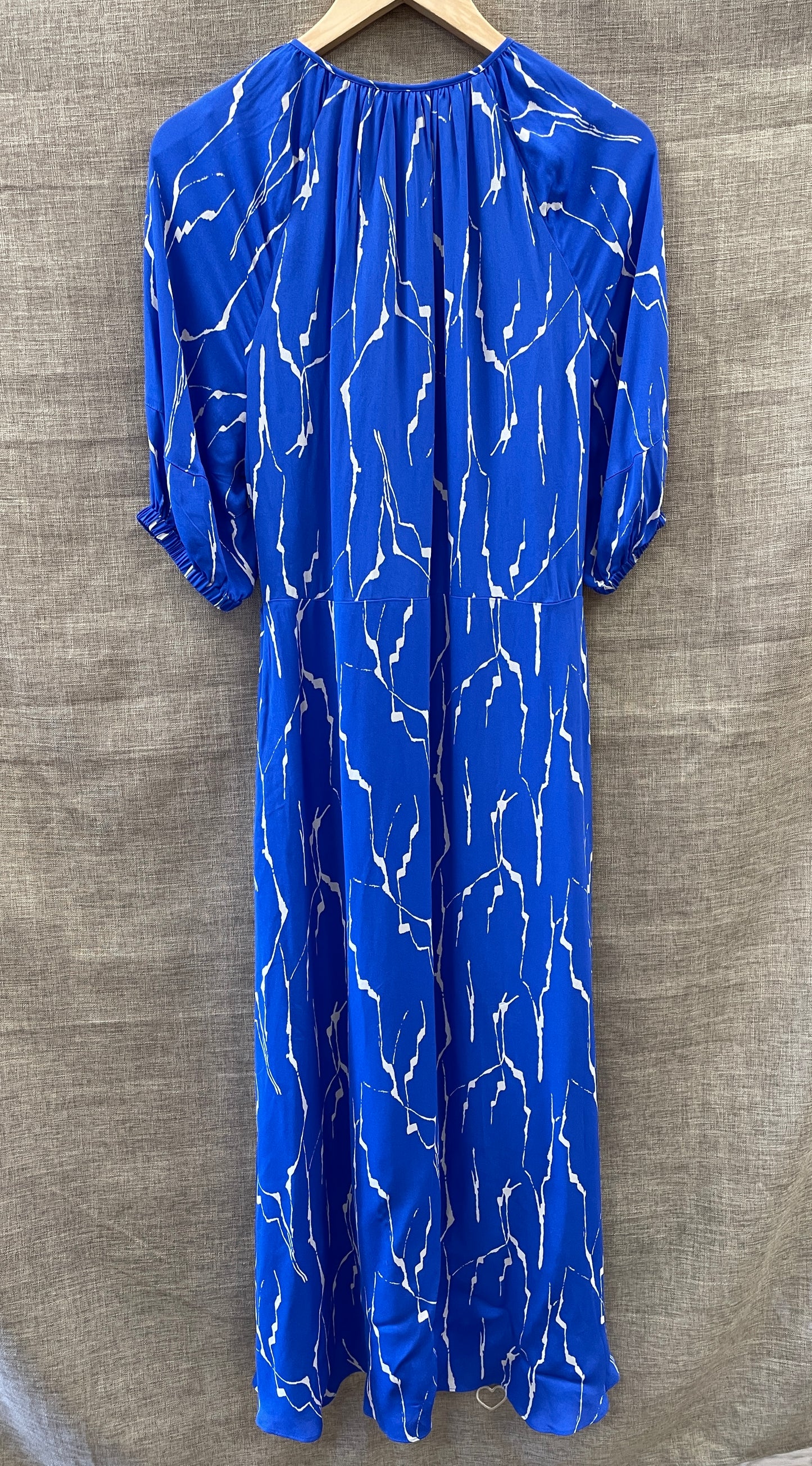 Whistles New with Tags Cobalt Blue Print Lightweight Maxi Dress UK 12