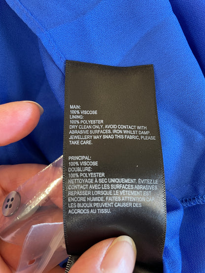 Whistles New with Tags Cobalt Blue Print Lightweight Maxi Dress UK 12