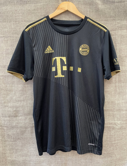 Bayern Munich Black 2021 - 2022 Away Football Soccer Top Large