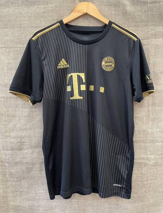 Bayern Munich Black 2021 - 2022 Away Football Soccer Top Large