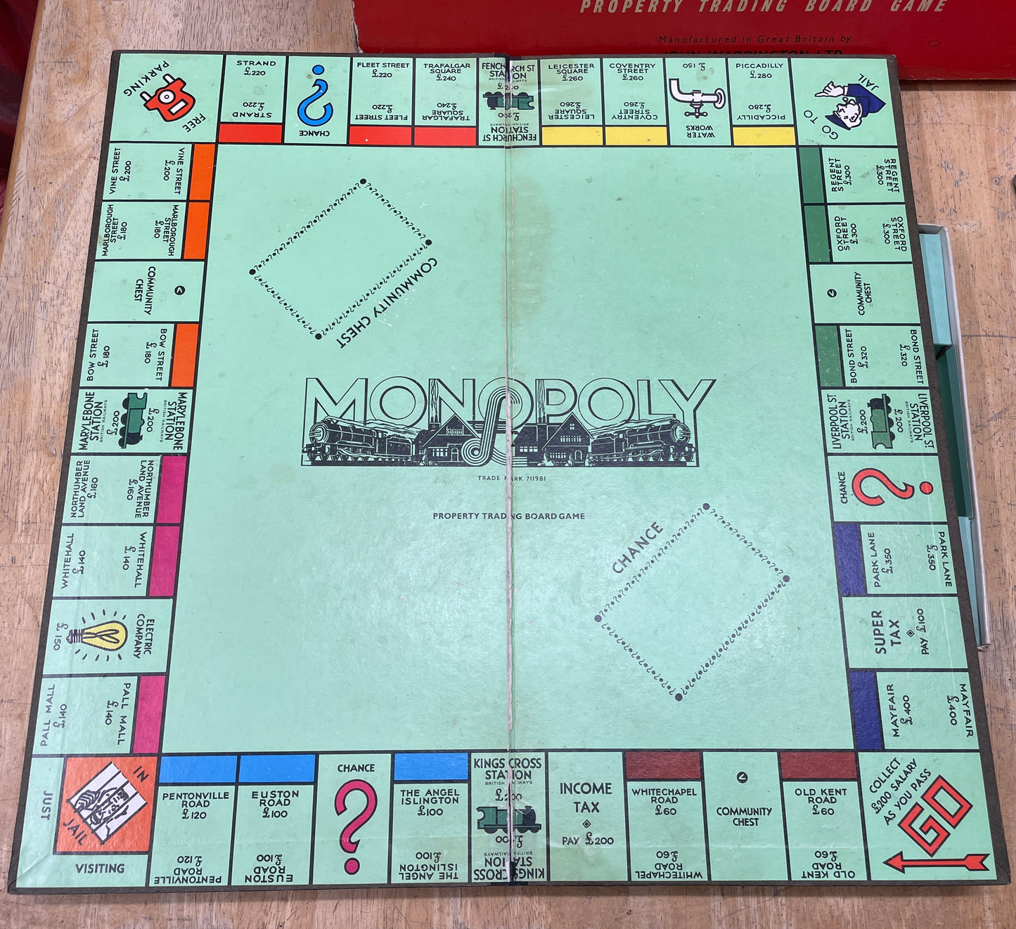 Vintage Monopoly Game Set 1957 - 1966 Edition 1950s 1960s