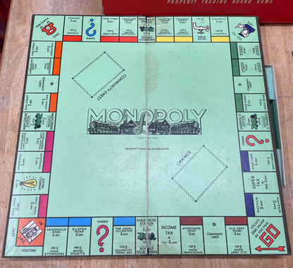 Vintage Monopoly Game Set 1957 - 1966 Edition 1950s 1960s