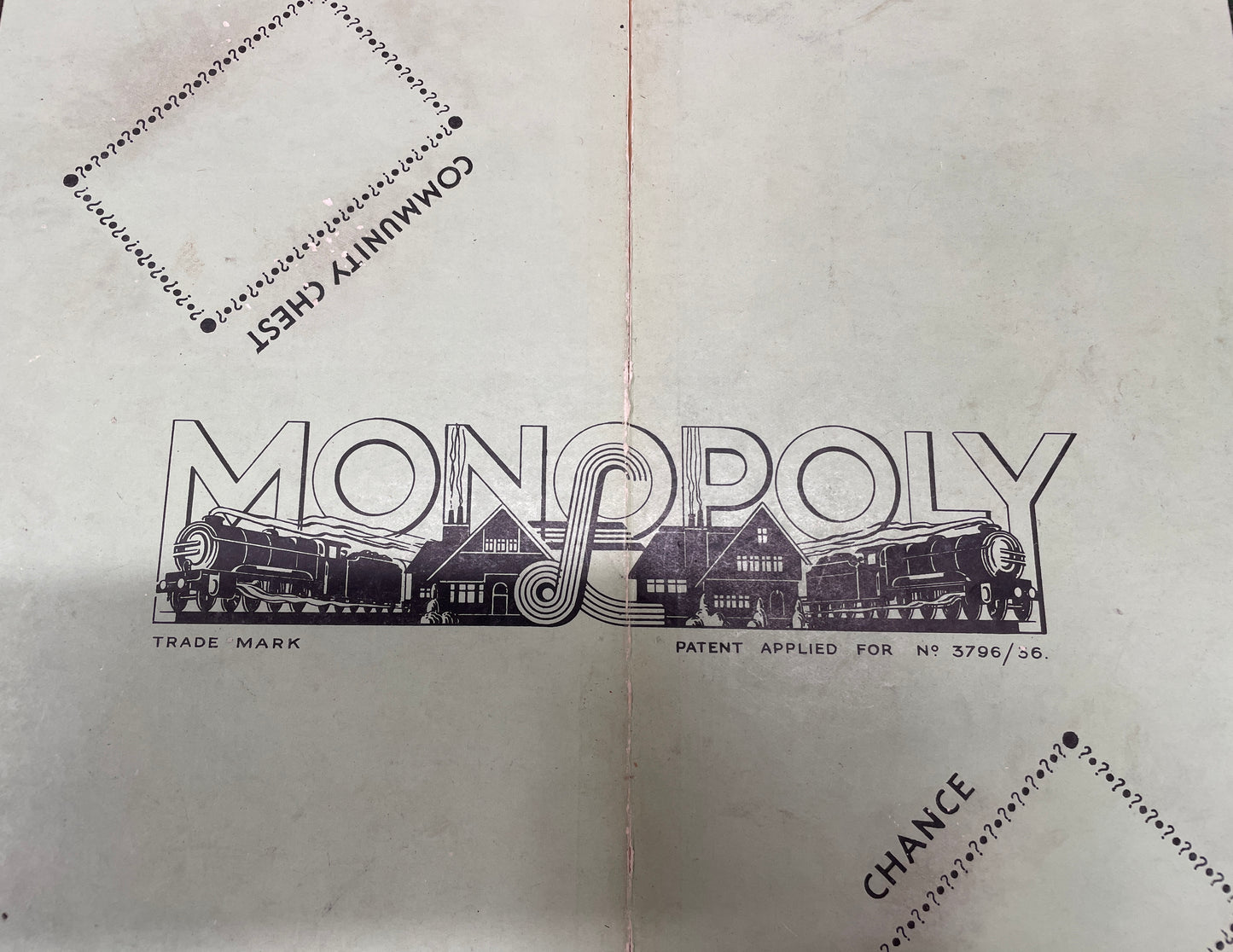 Vintage Monopoly Board 1957 - 1966 1950s 1960s