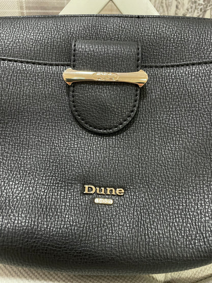 Dune Black Faux Leather Handbag Bag with Gold Hardware