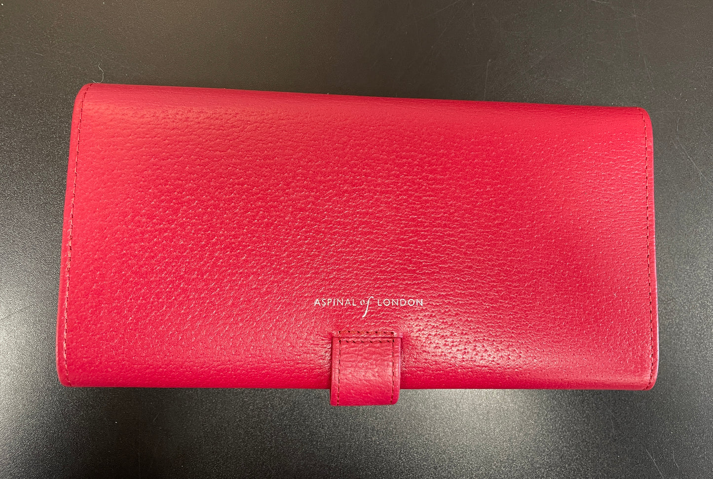 Aspinal of London Red Leather Purse Wallet