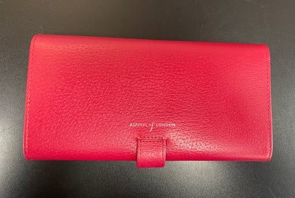 Aspinal of London Red Leather Purse Wallet