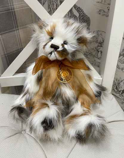 Charlie Bears Small Brown & White 'Fluff' Stuffed Bear