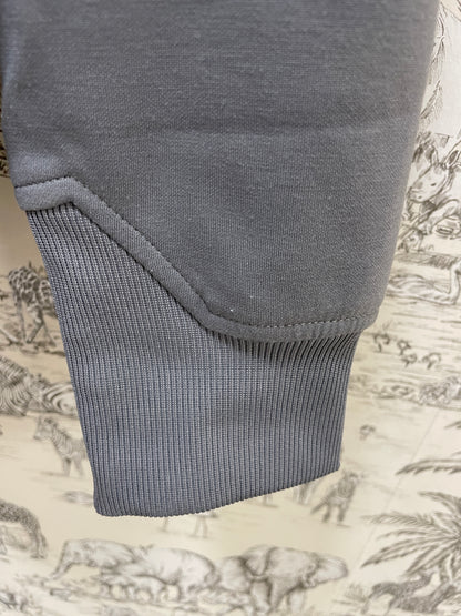 Run In Clouds Grey Running Hoodie Top Medium