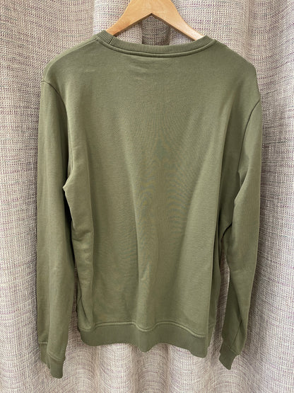 Belstaff Khaki Green Jefferson Sweatshirt Jumper Large
