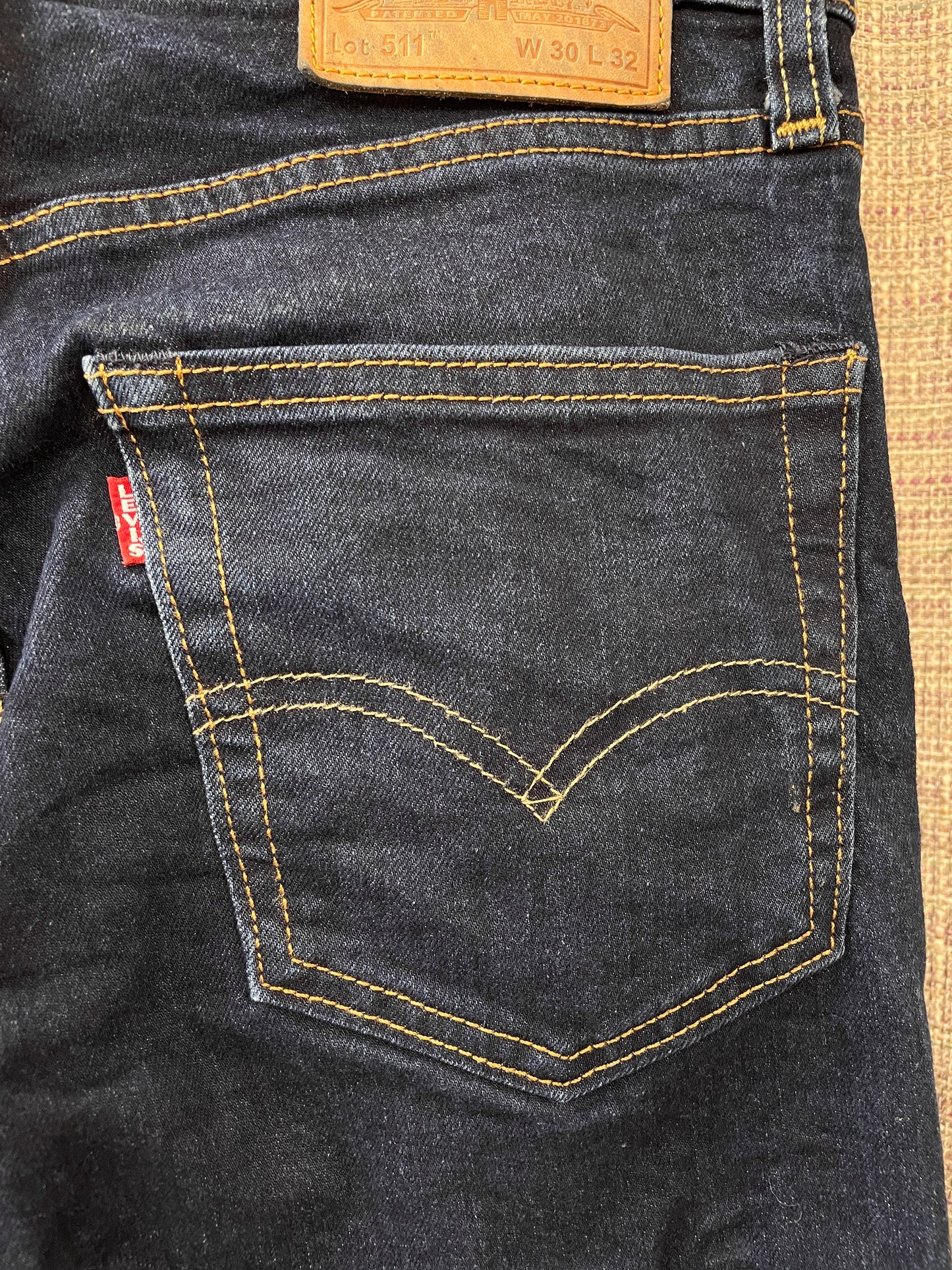 Levi's Levi Strauss Dark Indigo Blue 511 Jeans W 30 L 32