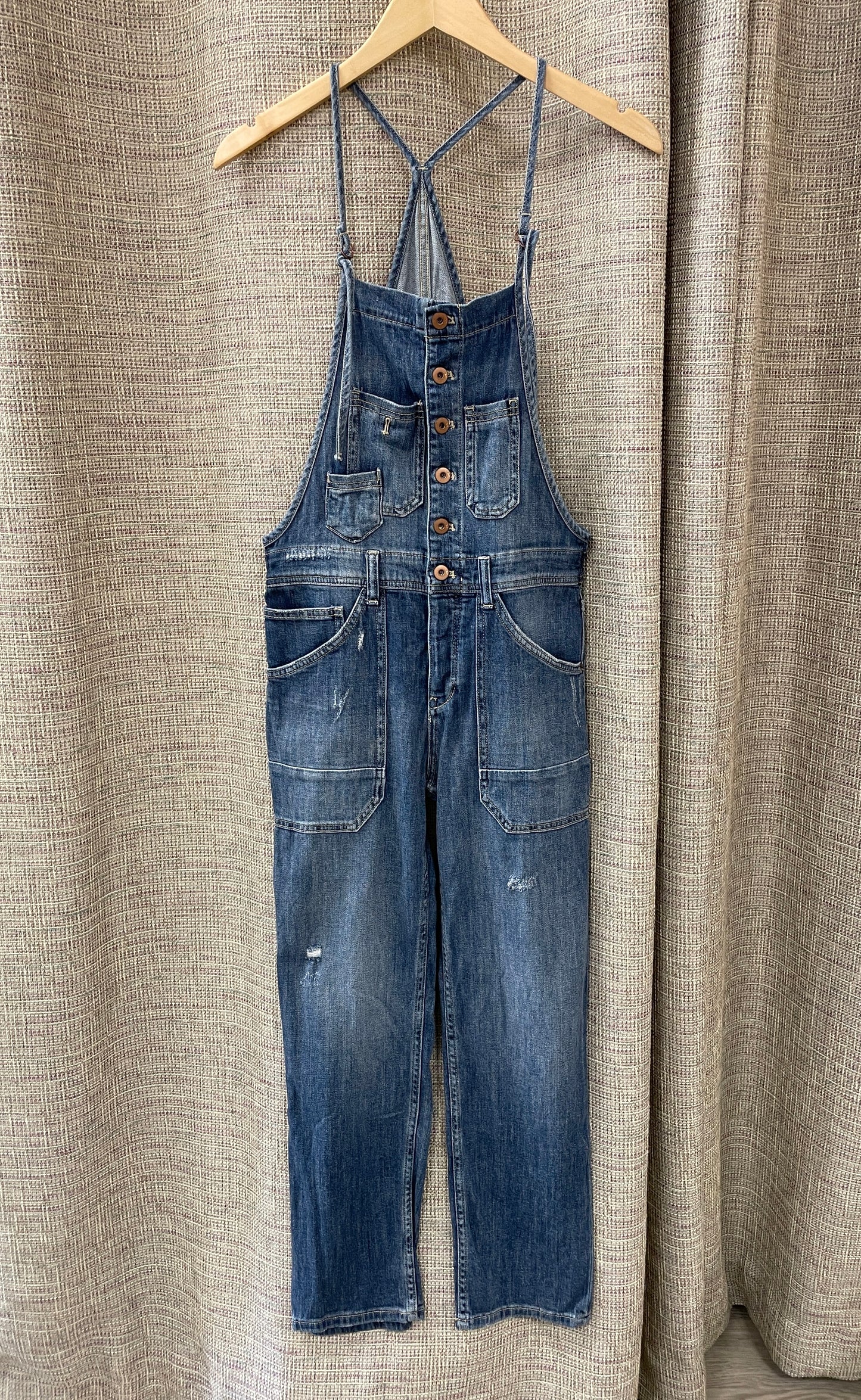Pilcro at Anthropologie Distressed Denim Jeans Dungarees Size 26 Small
