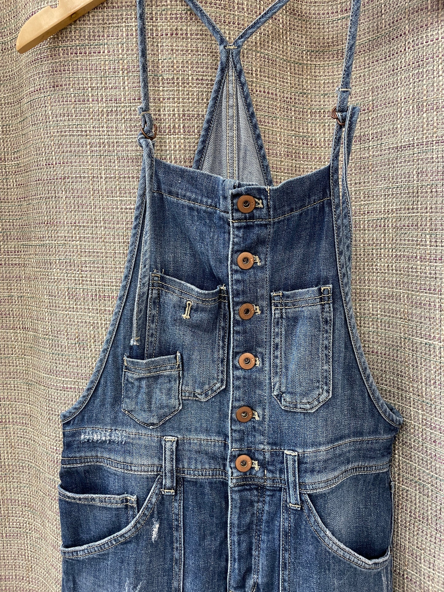 Pilcro at Anthropologie Distressed Denim Jeans Dungarees Size 26 Small