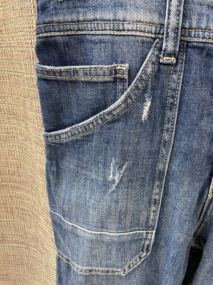 Pilcro at Anthropologie Distressed Denim Jeans Dungarees Size 26 Small